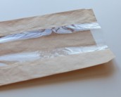 Бумажный пакет саше с окошком большой