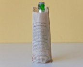 Бумажный пакет саше для пива с печатью в 1 цвет.
