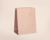 Бумажный пакет с прямоугольным дном без ручек 260х150х330 мм