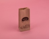 Бумажный пакет для кофе. 0.5 кг. С логотипом. Печать в 1 цвет.